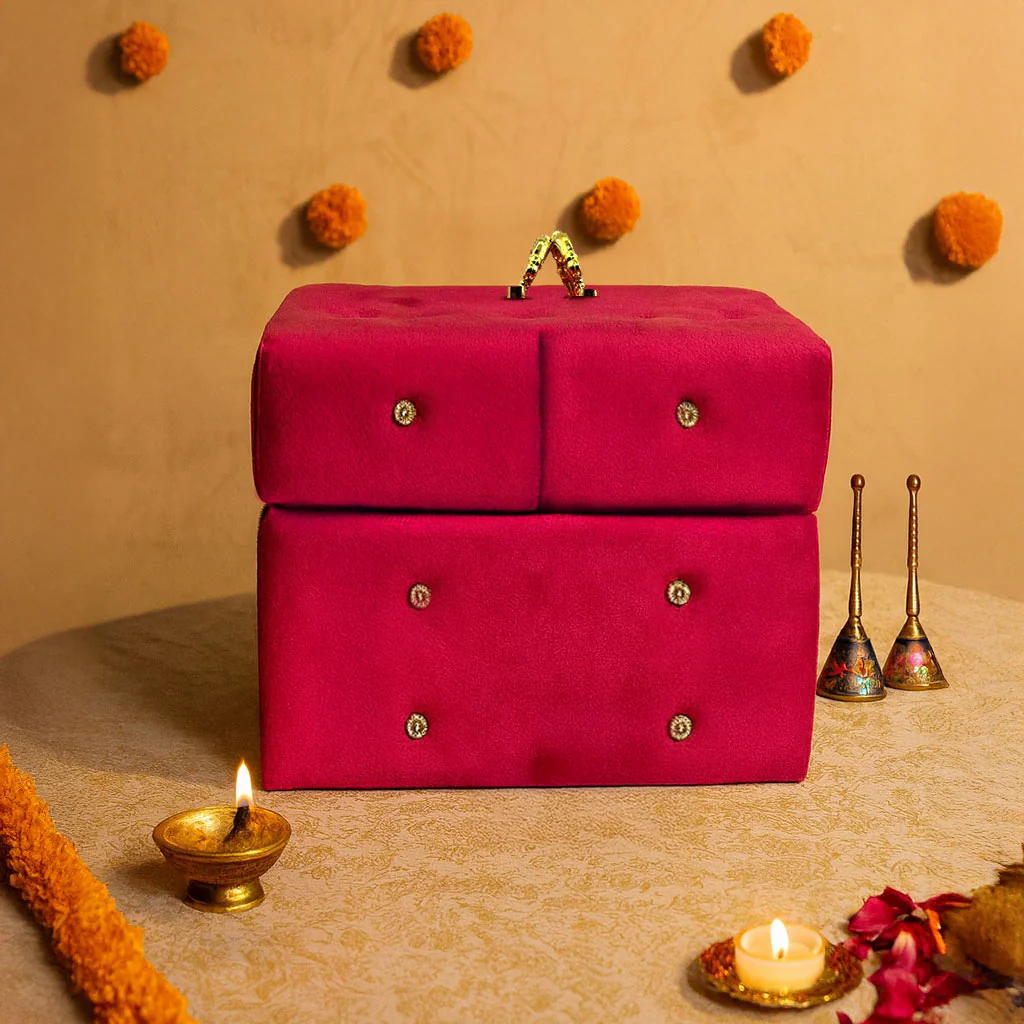 Personalized Velvet Bangle Box - Hot Pink - Image 7
