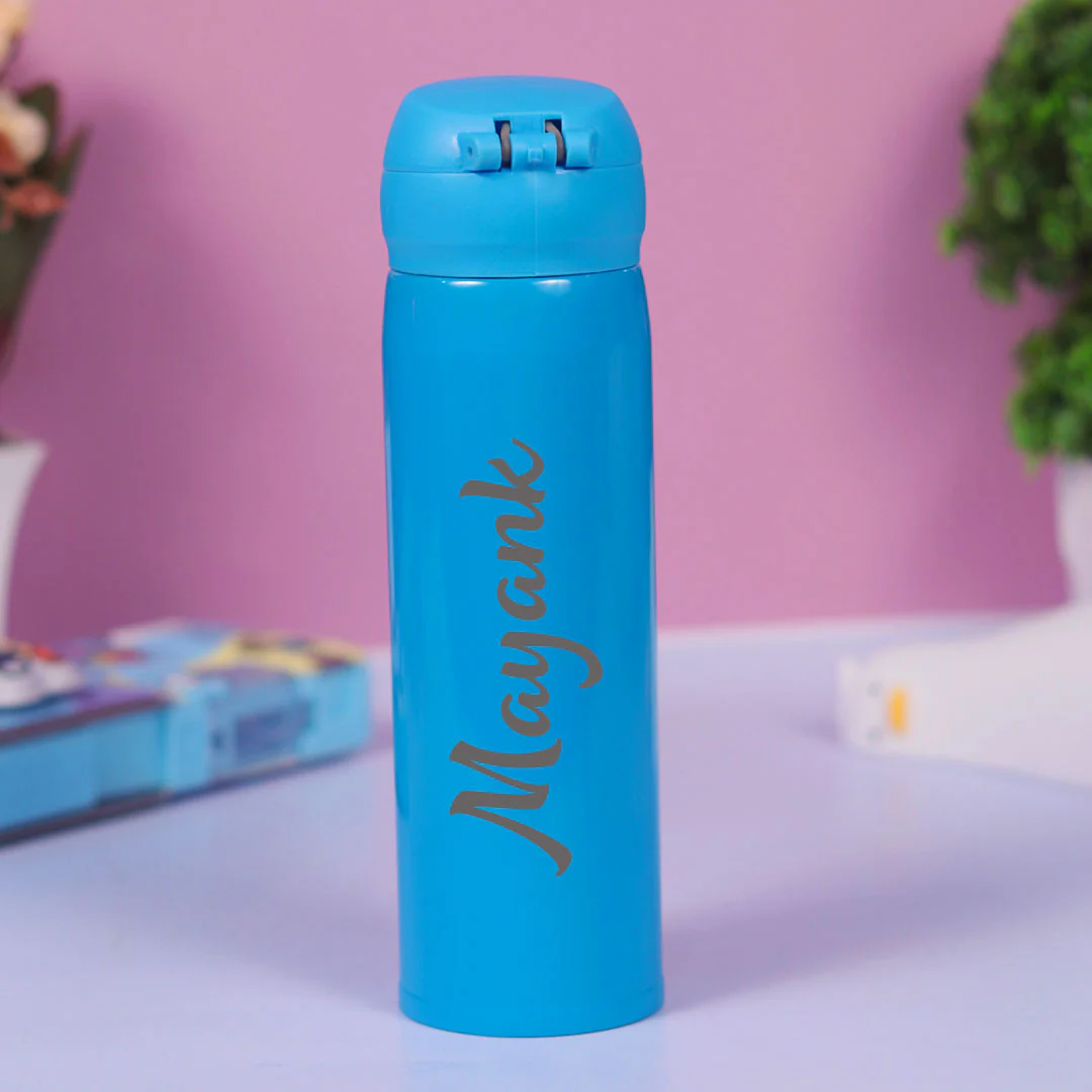 Personalized Pink Water Bottles for Kids -350 ML - Image 17