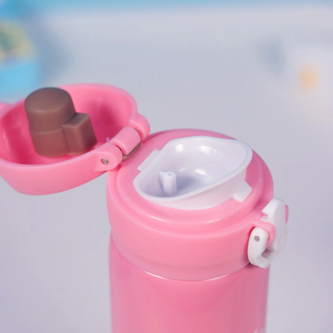 Personalized Pink Water Bottles for Kids -350 ML - Image 18