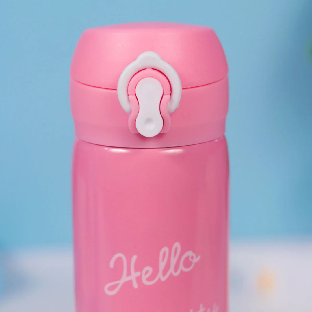 Personalized Pink Water Bottles for Kids -350 ML - Image 19