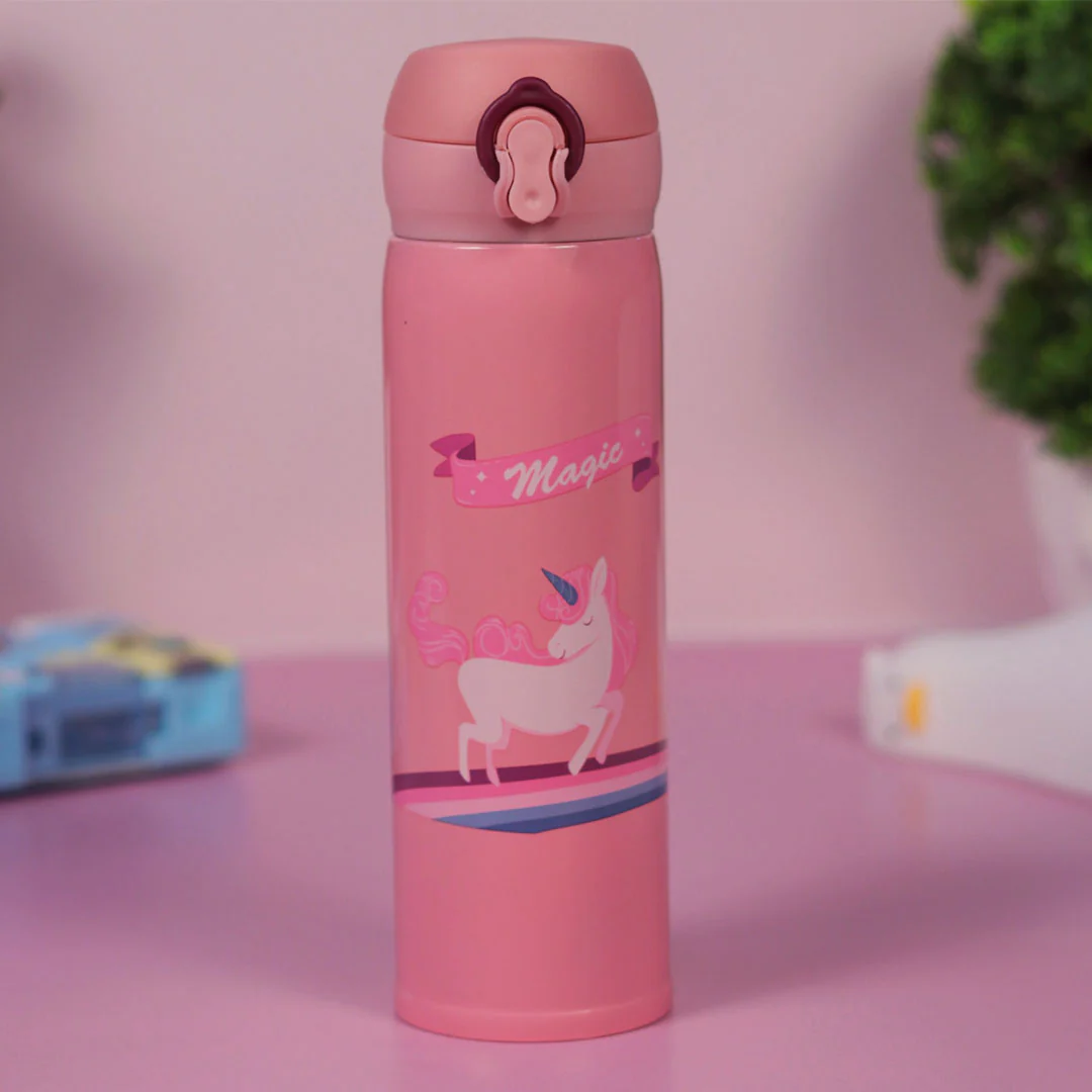 Personalized Pink Water Bottles for Kids -350 ML - Image 22