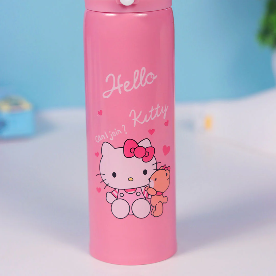 Personalized Pink Water Bottles for Kids -350 ML - Image 4