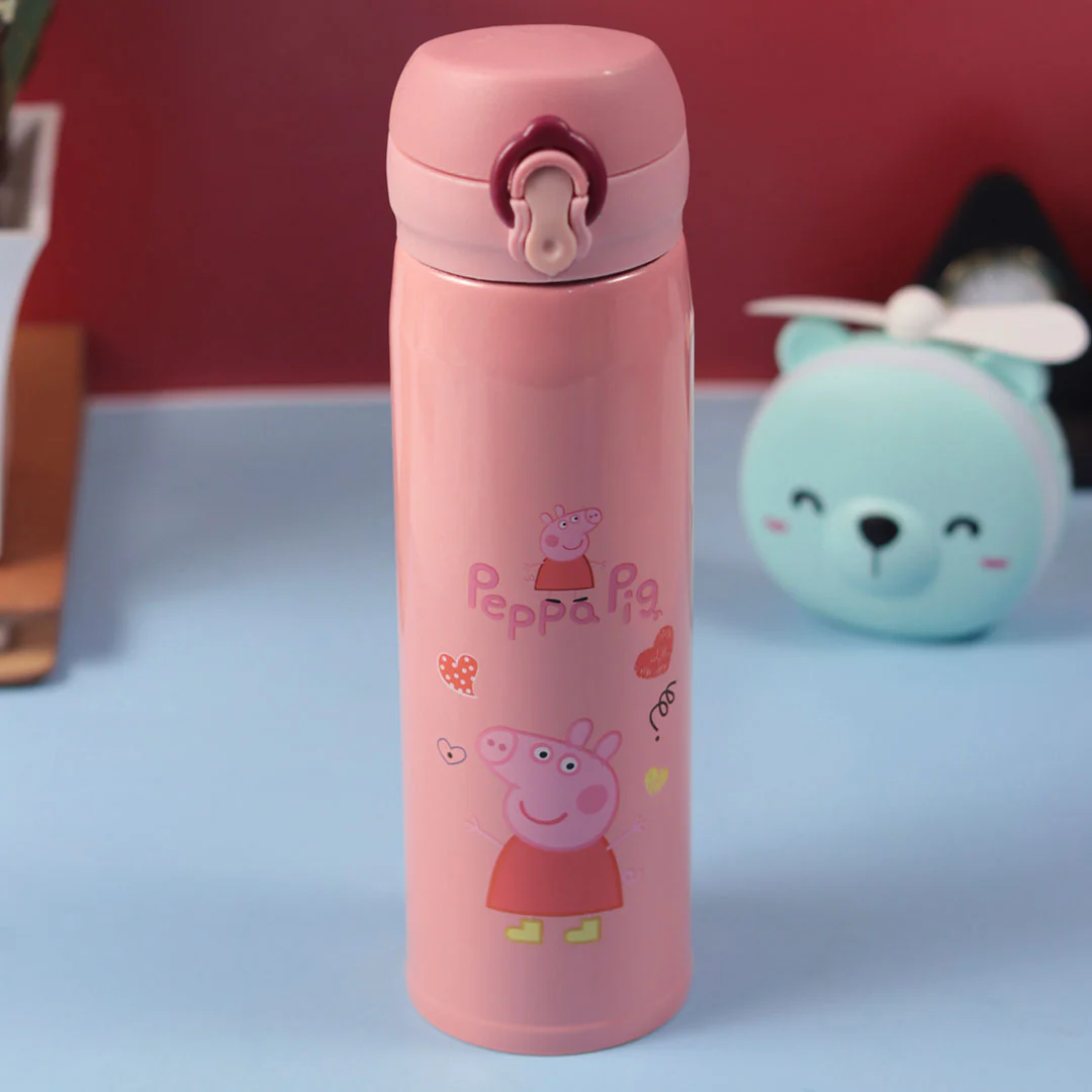 Personalized Pink Water Bottles for Kids -350 ML - Image 6