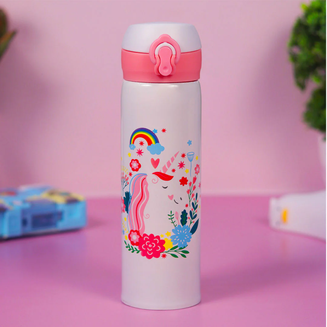 Personalized Pink Water Bottles for Kids -350 ML - Image 9