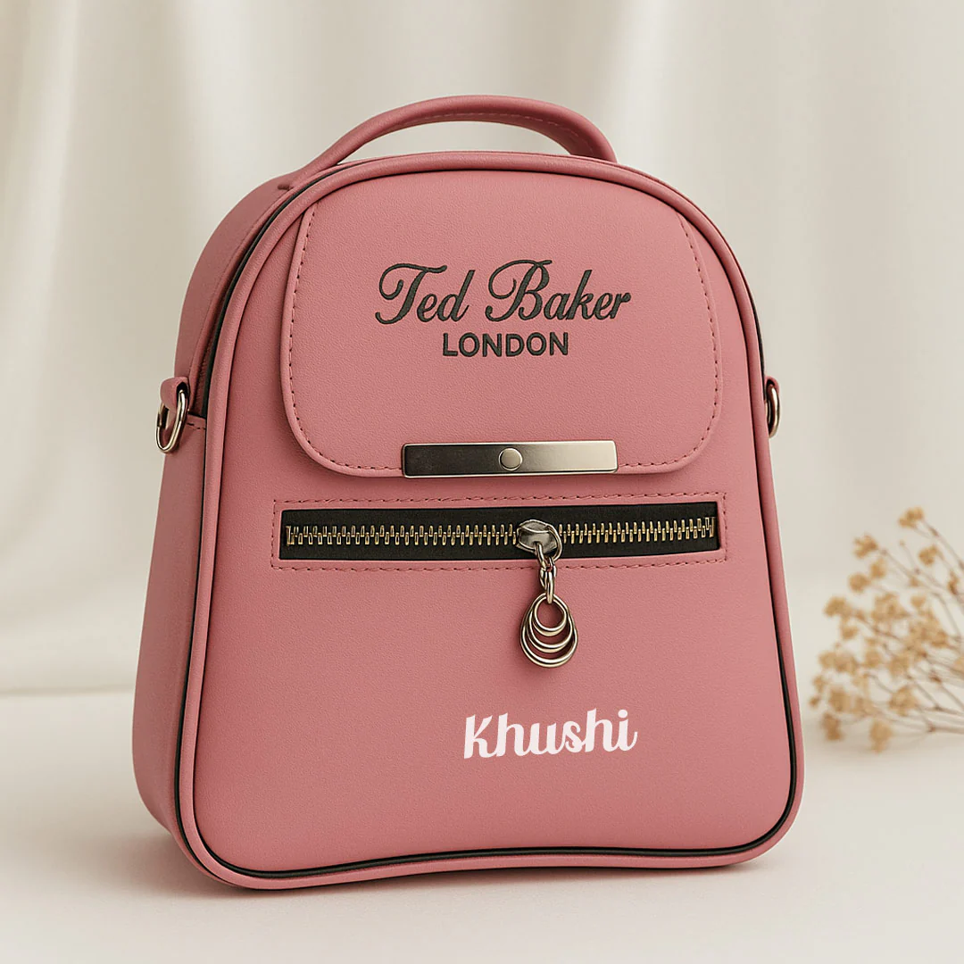 Personalized Women's Leather Sling Bag - Image 3