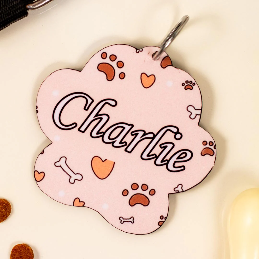 Personalized Wooden Dog Name Tag - Image 3