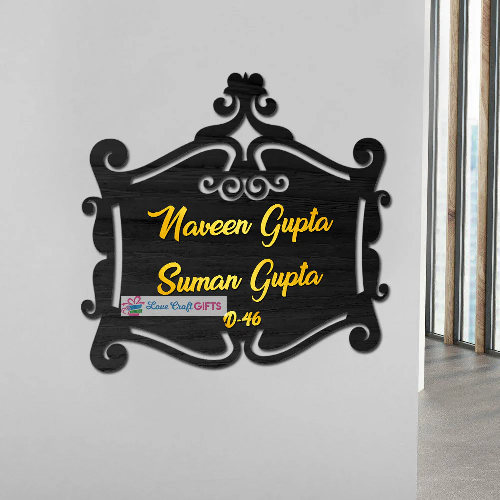 Personalized Wooden Home Name Plates-12x15" - Image 3