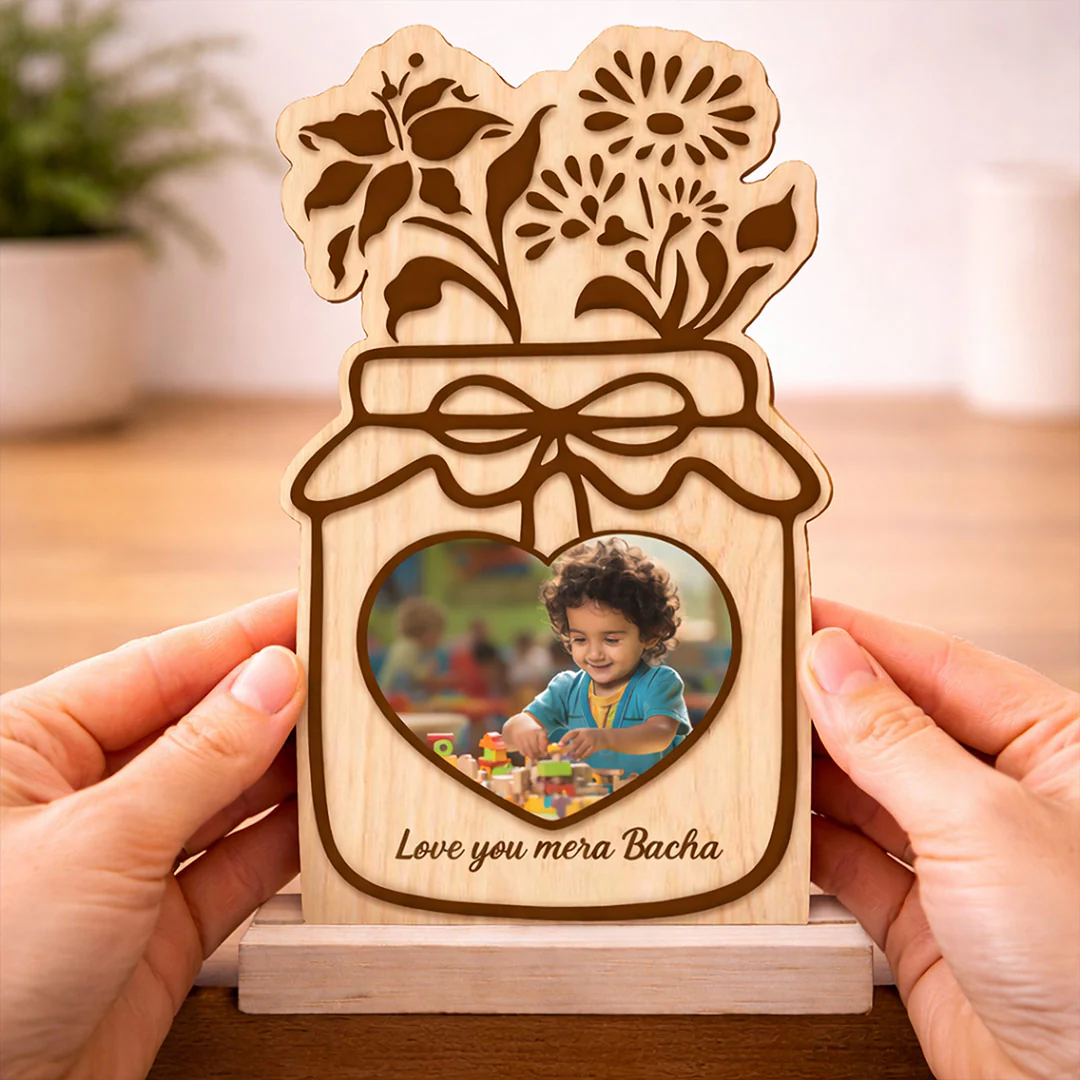 Personalized Wooden Jar Table Top for Kids-4x8" - Image 4