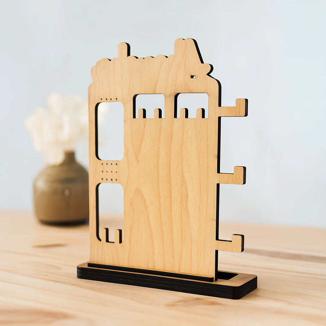 Personalized Wooden Jewellery Organizer Stand - Image 4