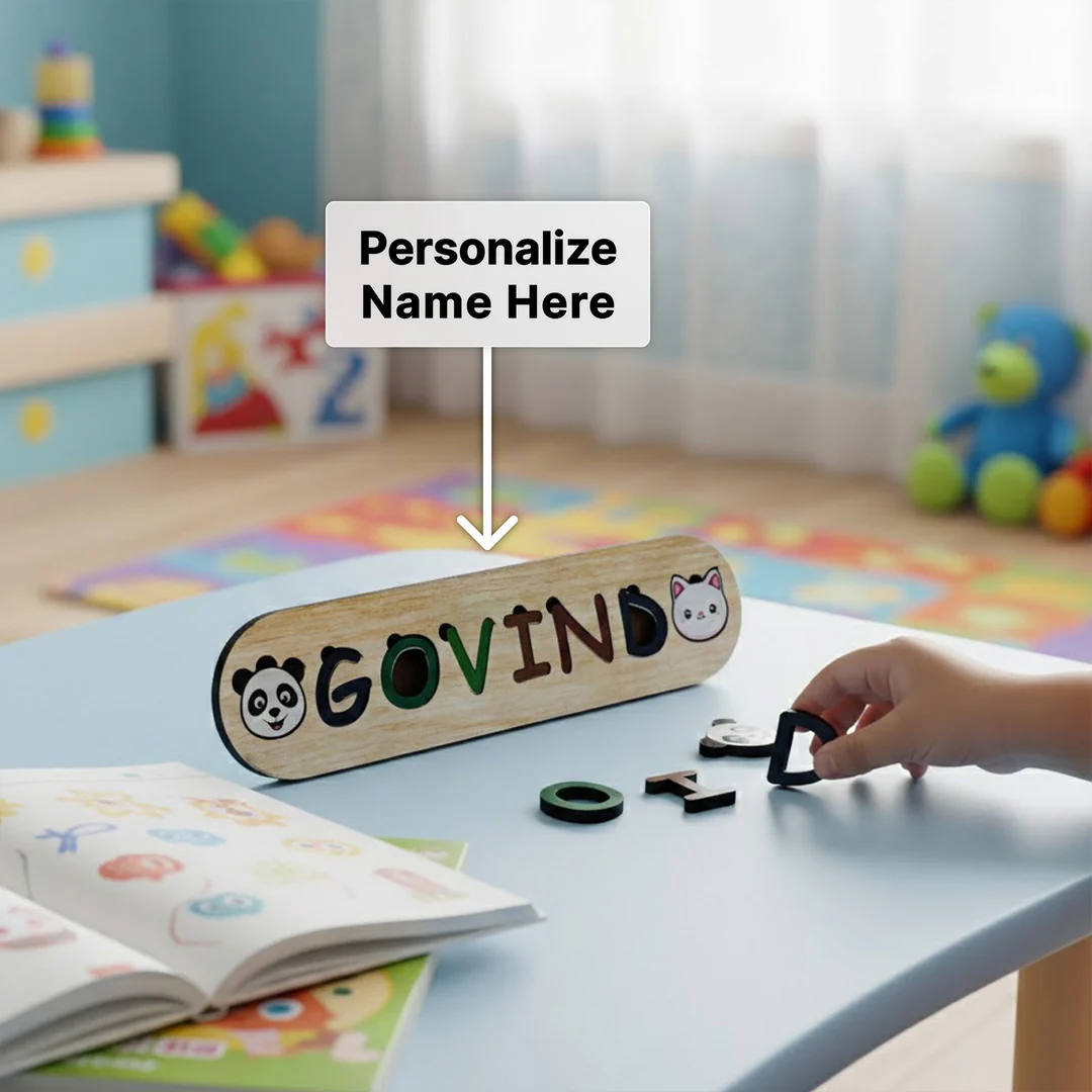 Personalized Wooden Name Puzzle for Kids - Image 3