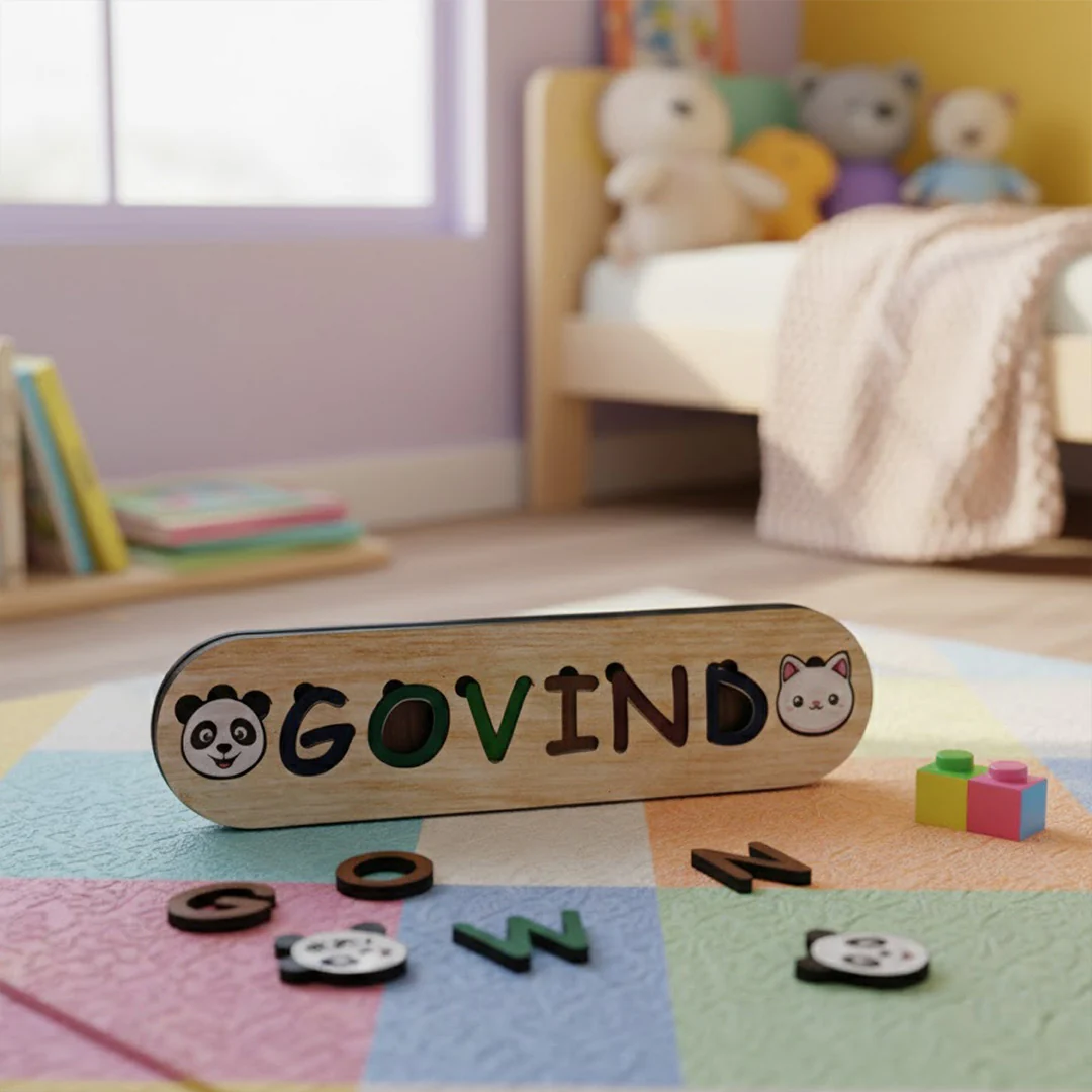 Personalized Wooden Name Puzzle for Kids - Image 4