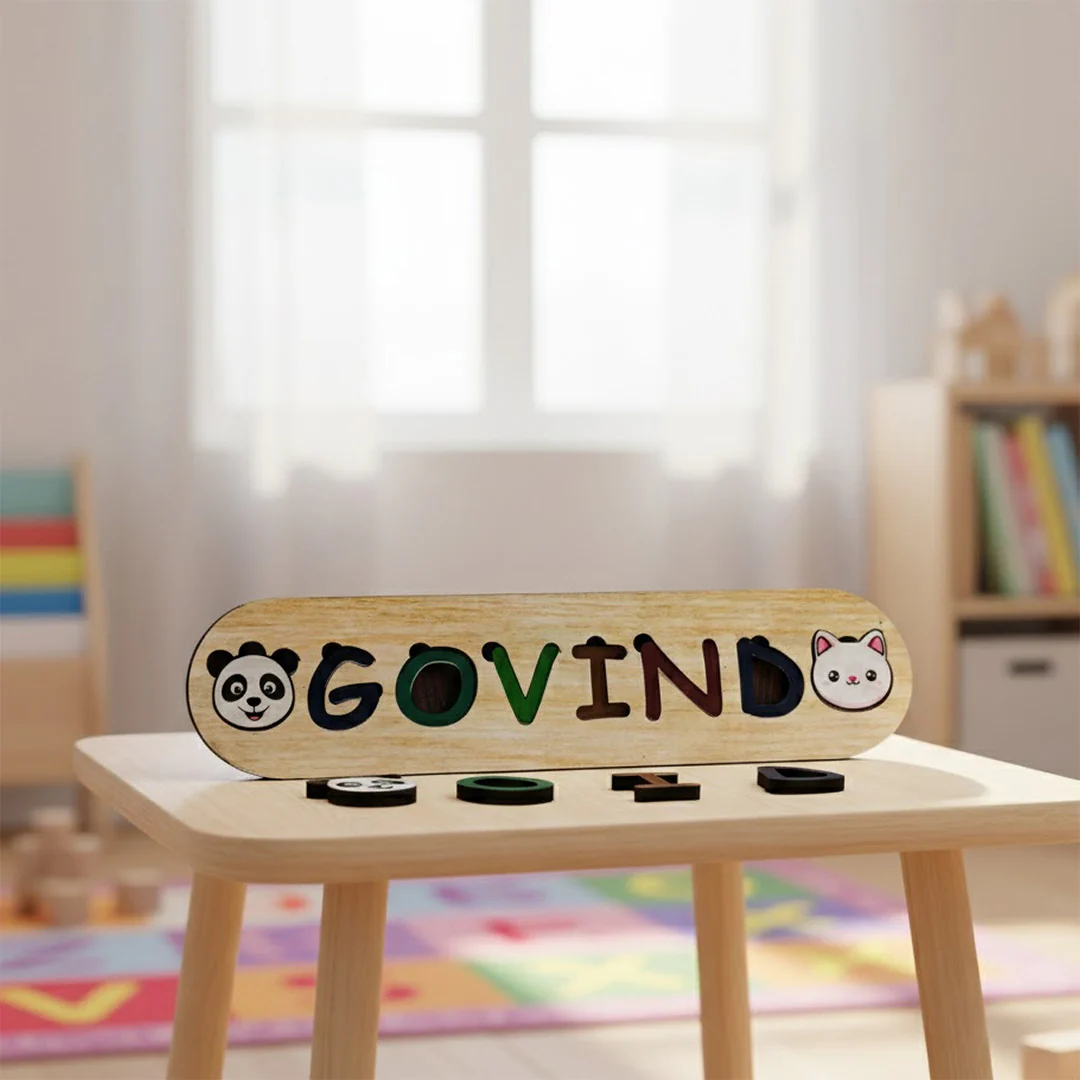 Personalized Wooden Name Puzzle for Kids - Image 5