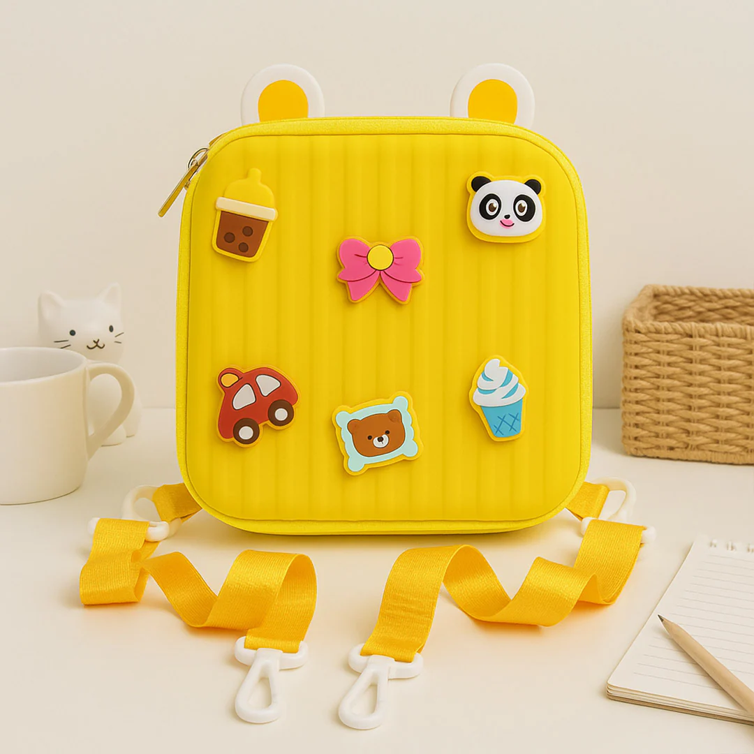 Personalized Yellow Kids Sling Bag - Image 3