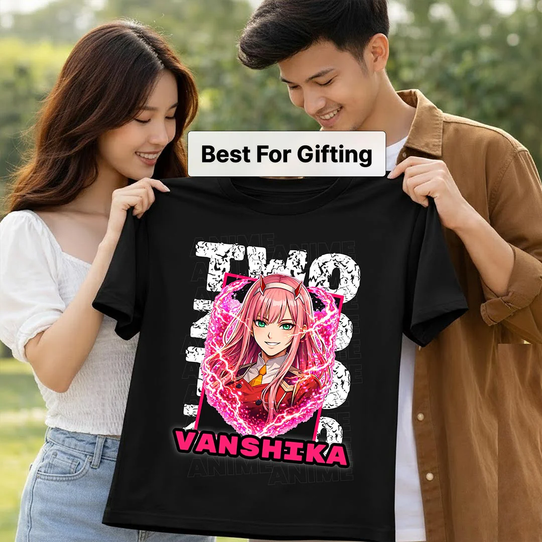 Personalized Zero Two Anime Name T-Shirt - Image 3