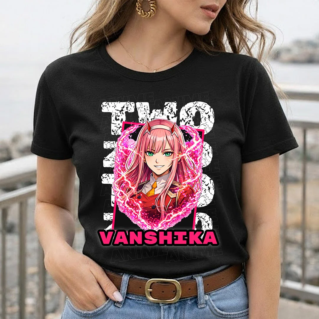 Personalized Zero Two Anime Name T-Shirt - Image 5