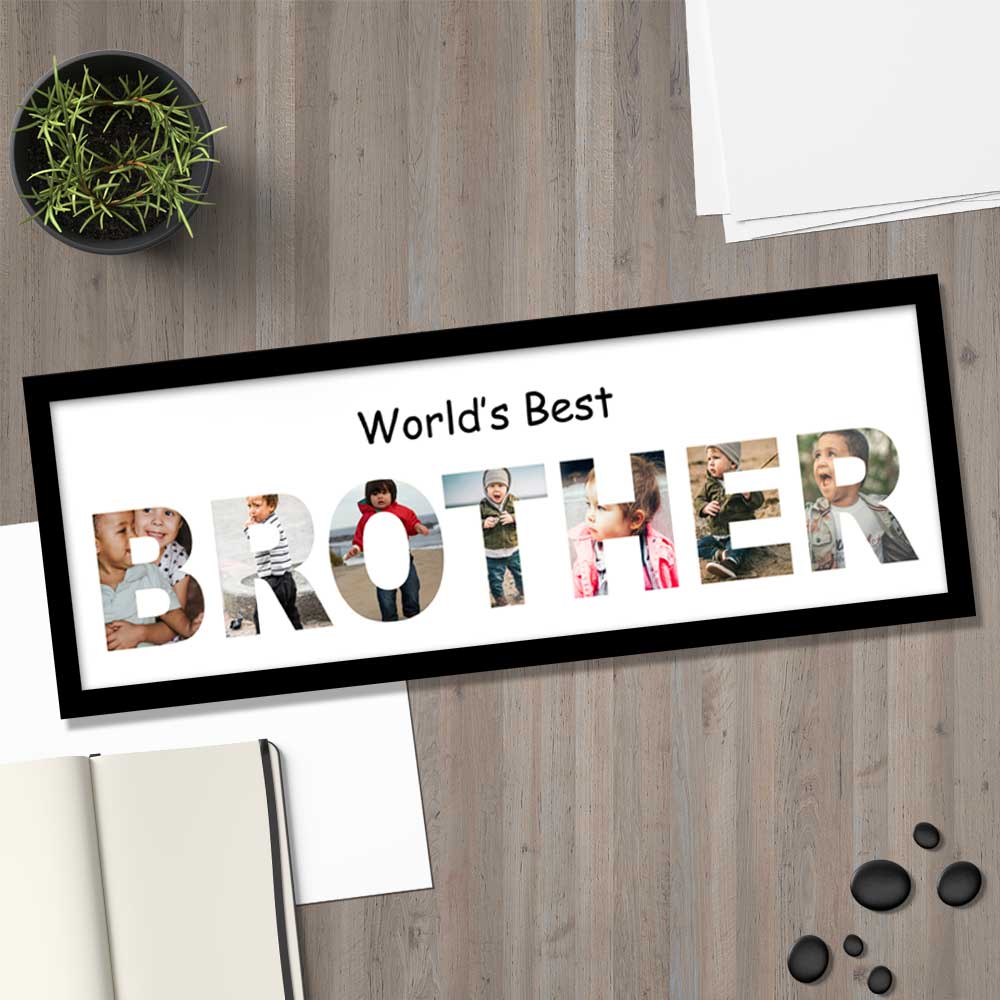 Photo Collage Frame-Rakhi Gift for Brother Online -6 X 18 inch - Image 2