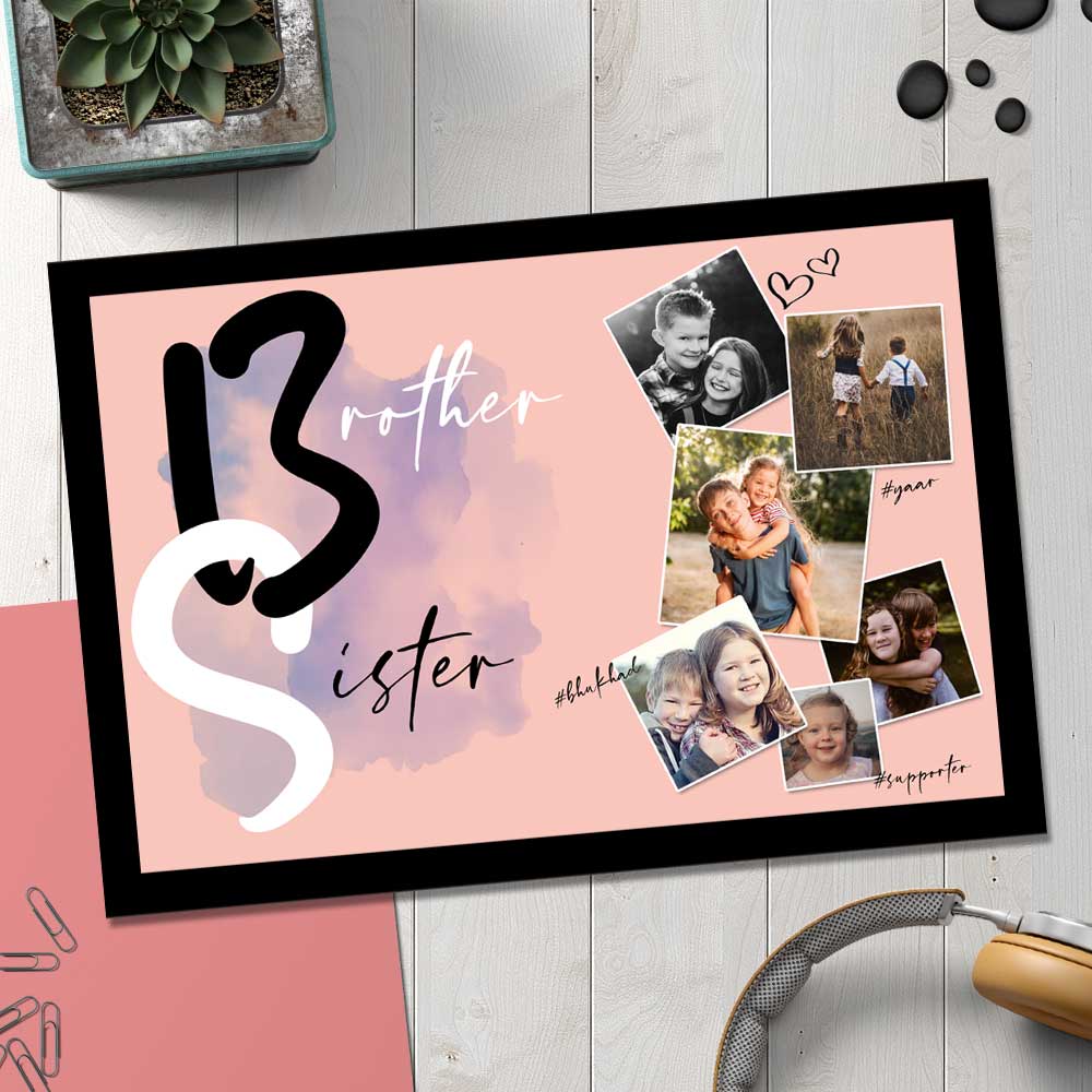 Photo Collage Frame- Brother Sister Frames for Rakhi-8X12 inch - Image 2