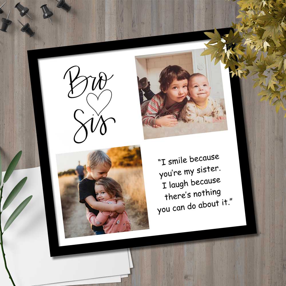 Photo Collage Frame-Photo Collage for Rakhi- 12 X12 inch - Image 2