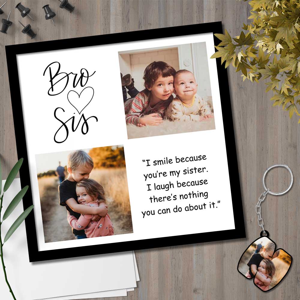 Photo Collage Frame-Photo Collage for Rakhi- 12 X12 inch - Image 5