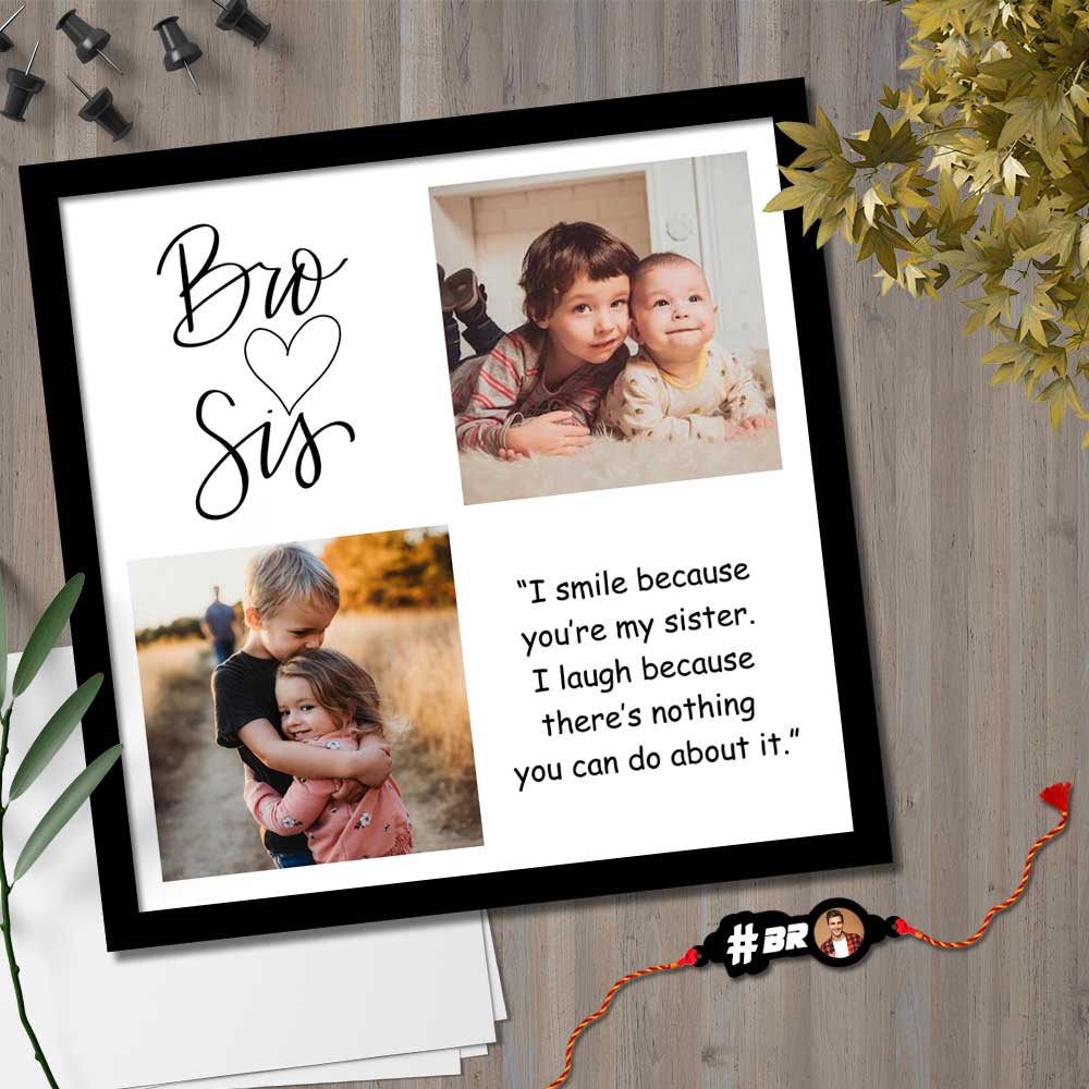 Photo Collage Frame-Photo Collage for Rakhi- 12 X12 inch - Image 6