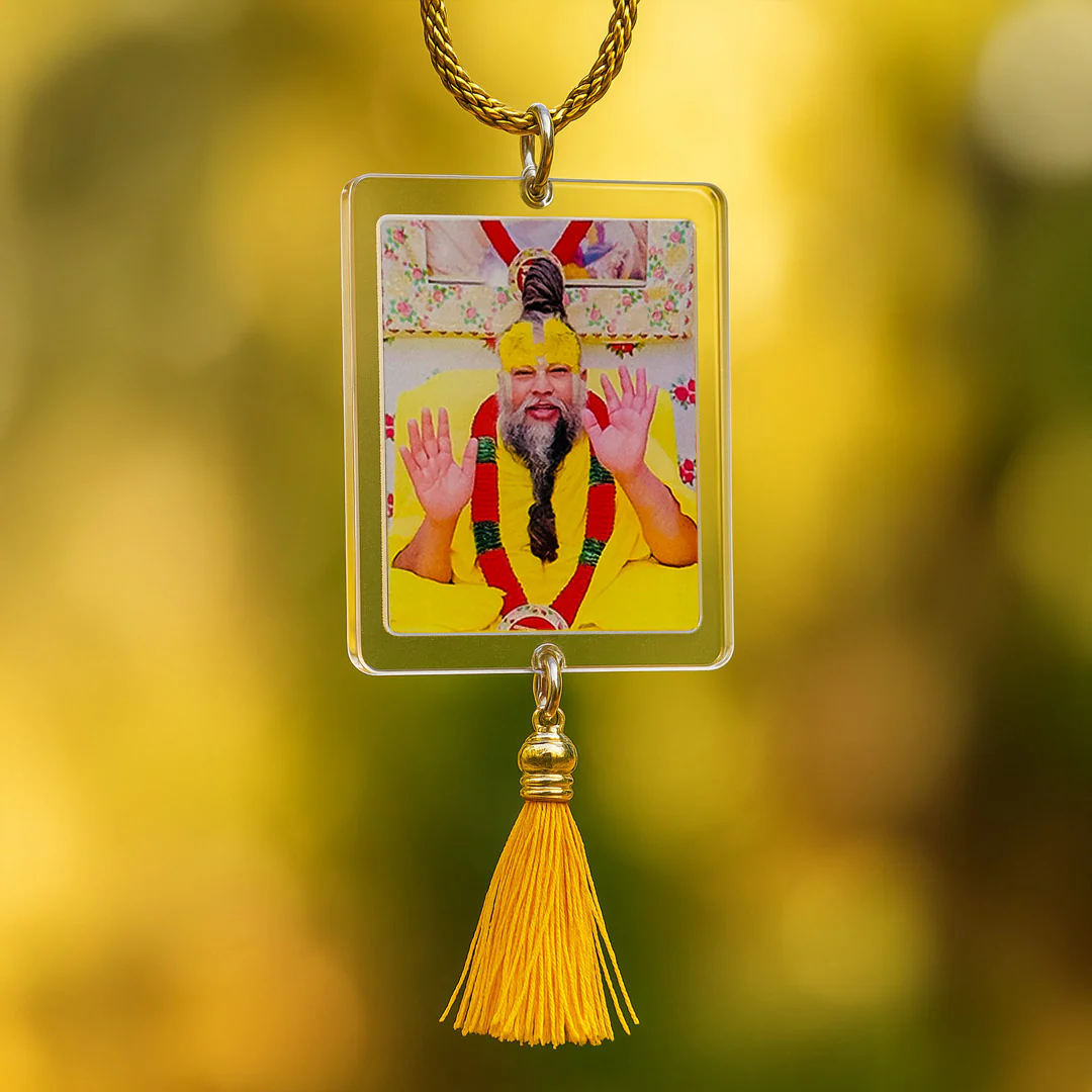Premanand Maharaj Car Hanger – 2×3" - Image 3