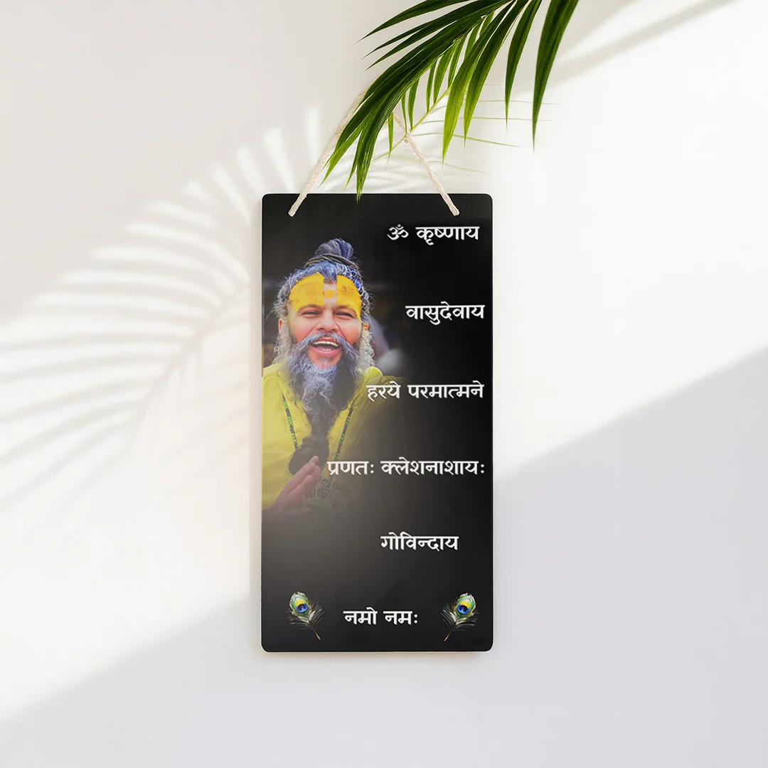 Premanand Maharaj Wall Hanging – 9x18" frame - Image 6