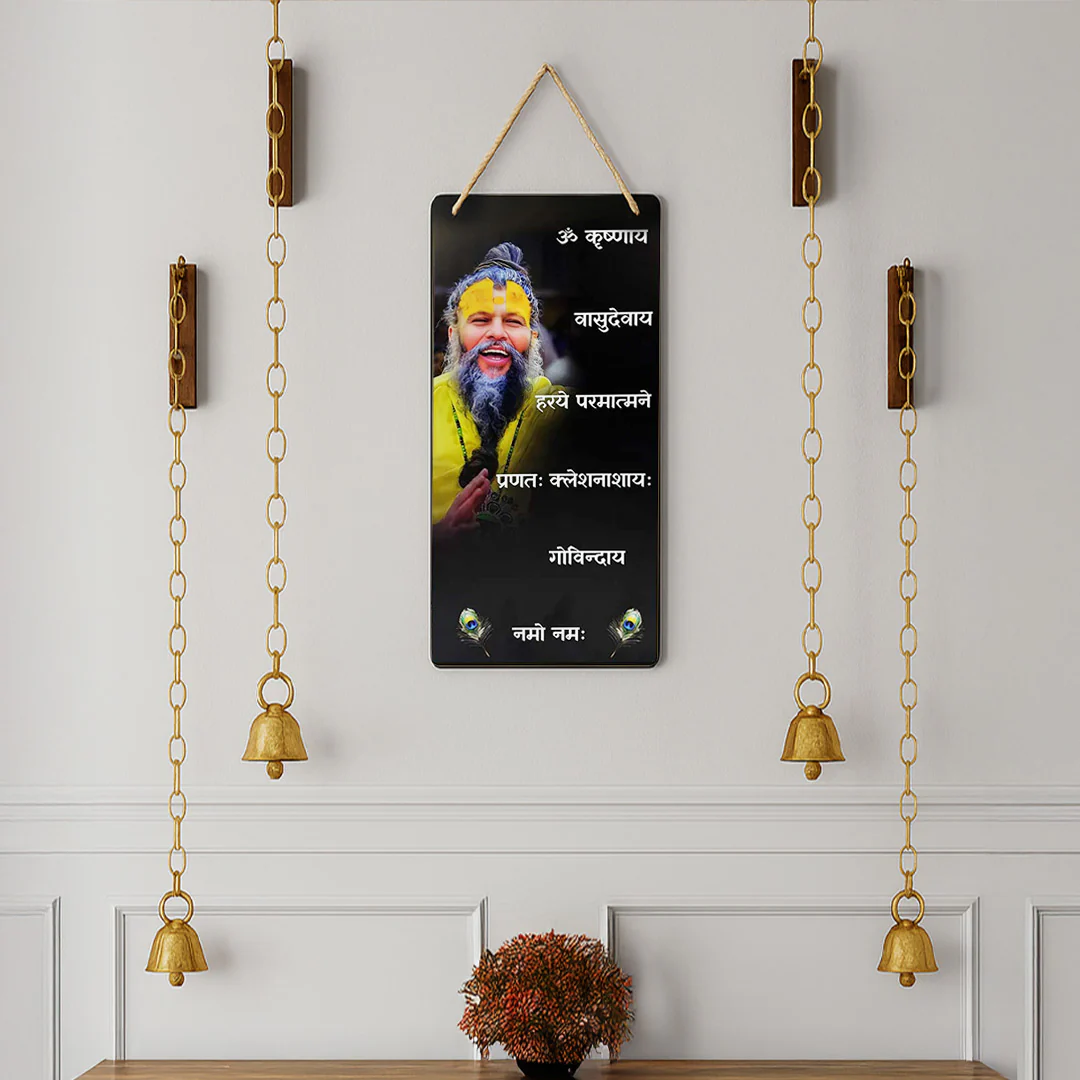 Premanand Maharaj Wall Hanging – 9x18" frame - Image 7