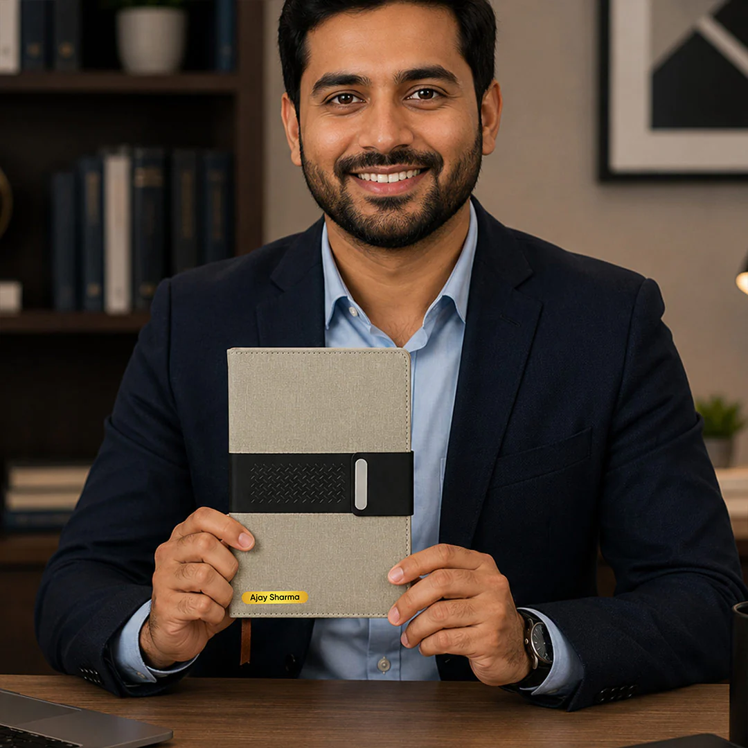 Premium A5 Leatherette Diary – Magnetic Lock & Custom Name Printing - Image 4
