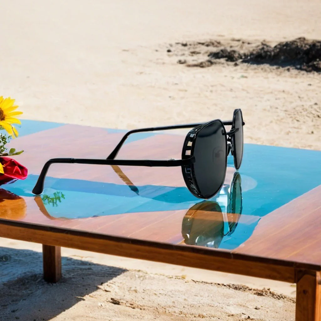 Premium Black Side Shield Sunglasses - Image 3