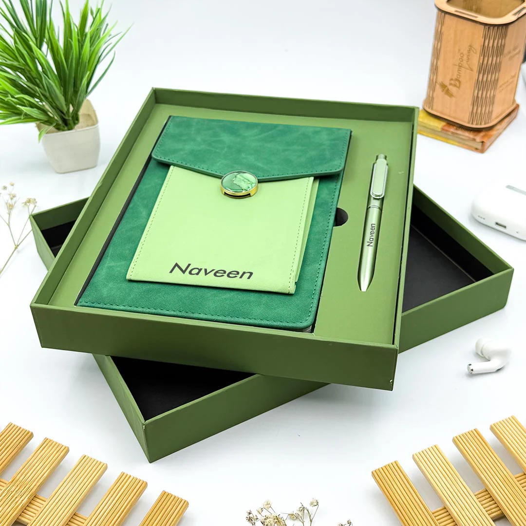 Premium Personalized Diary & Pen Gift Set – Custom Name & Logo - Image 5