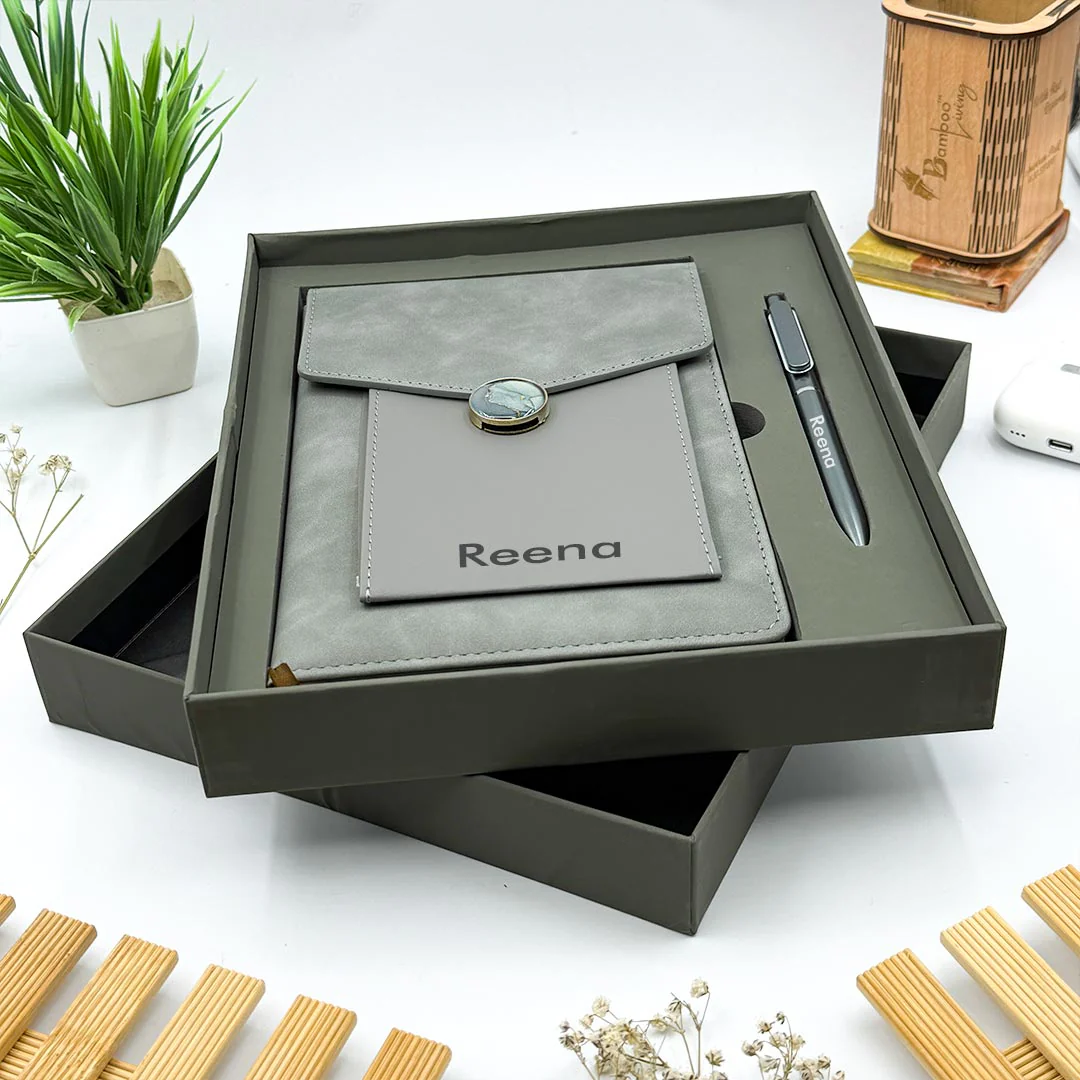 Premium Personalized Diary & Pen Gift Set – Custom Name & Logo - Image 7