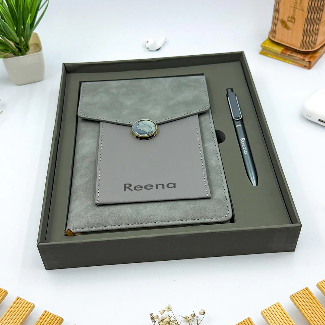 Premium Personalized Diary & Pen Gift Set – Custom Name & Logo - Image 8