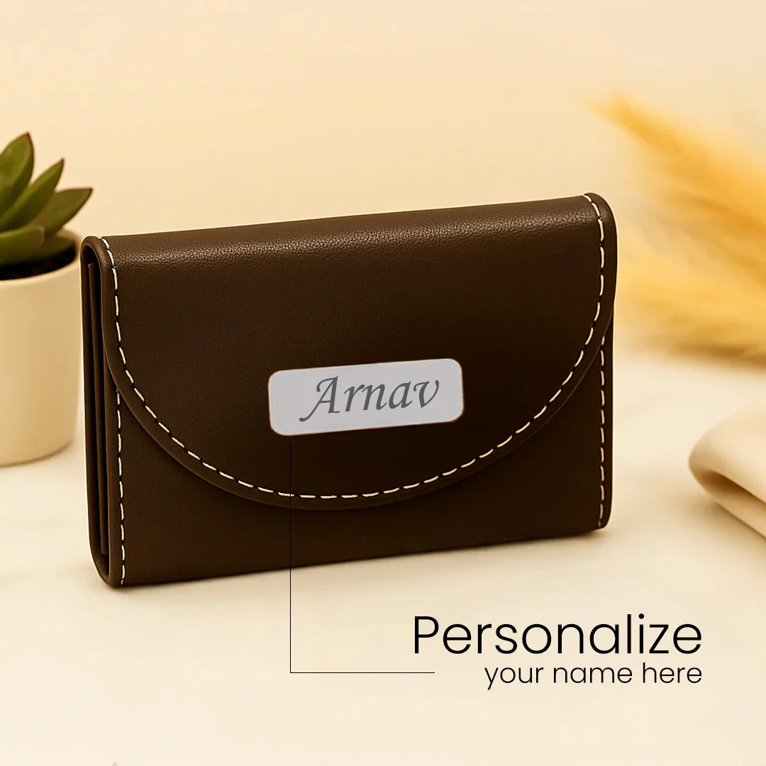 Premium Personalized Leather Card Holder - Image 5