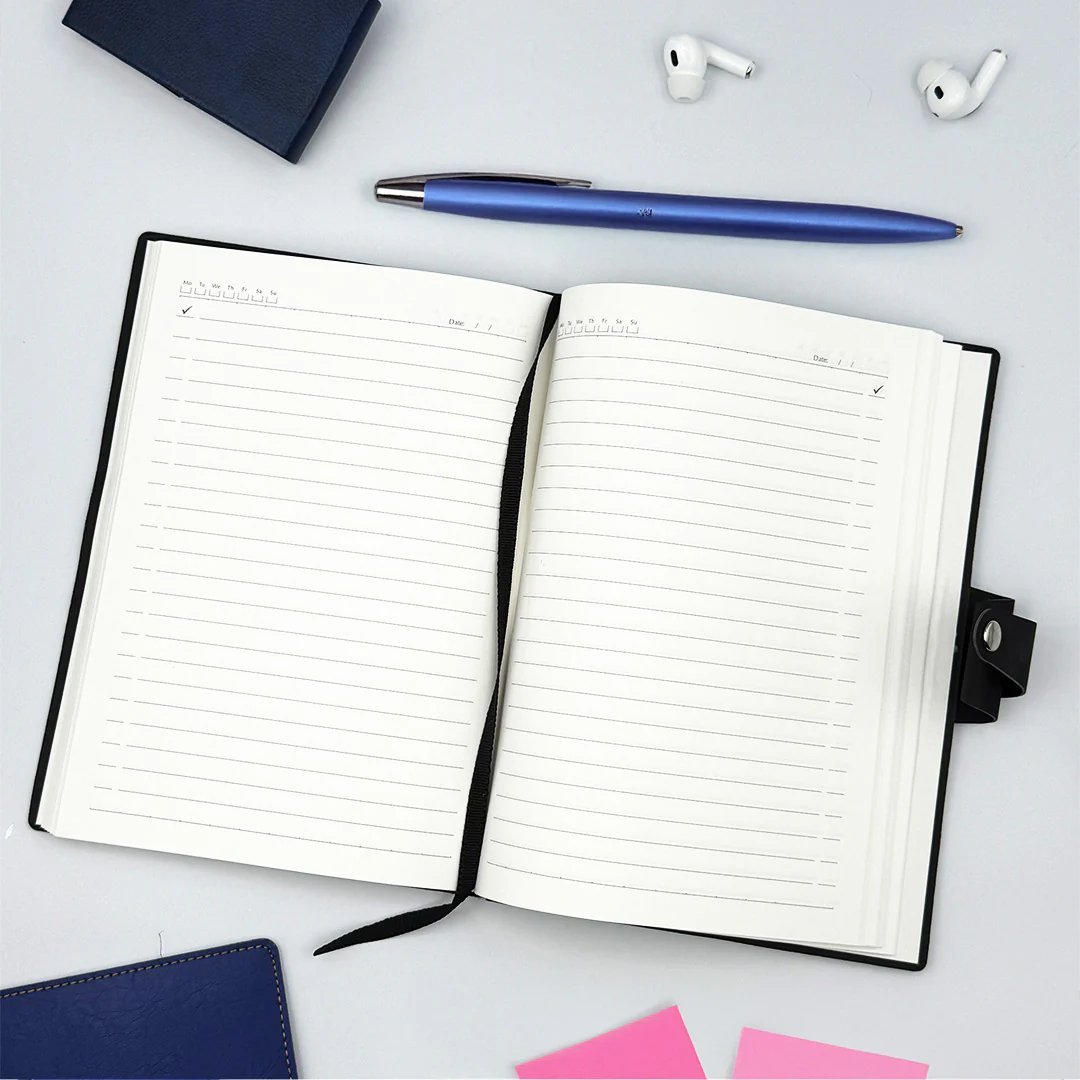 Premium PU Leather A5 Diary – Elegant and Customizable Journal - Image 12
