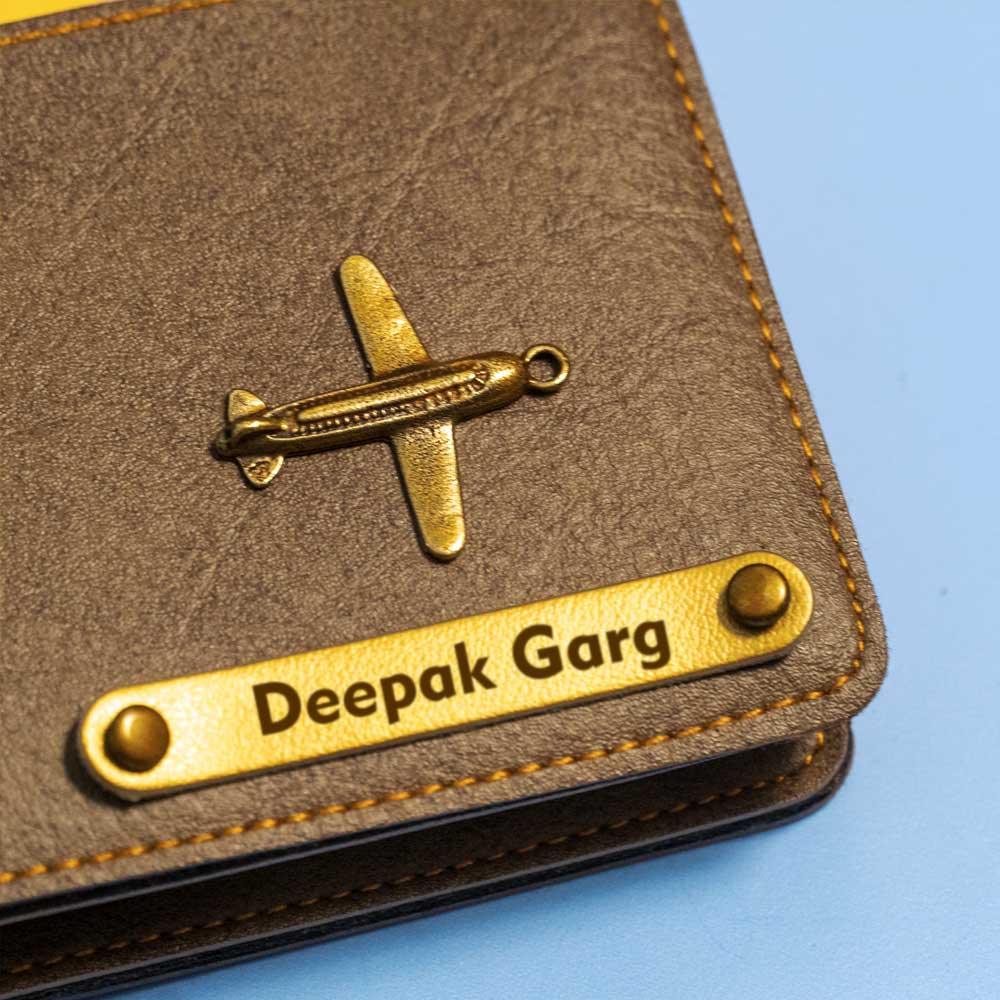 Premium Color Leather Wallet - Dark Brown - Image 3