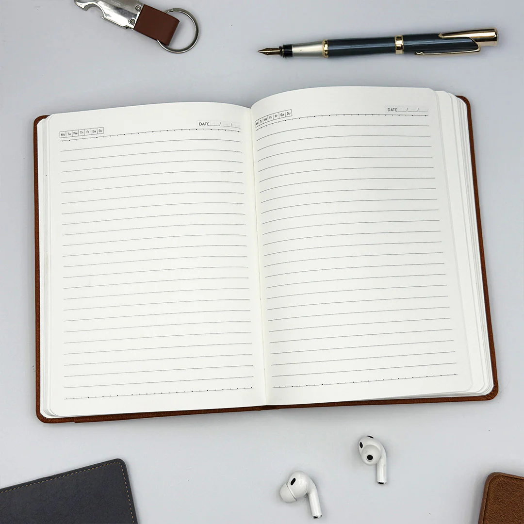 PU Leather Hard-Bound A5 Executive Diary – Personalized Name Printing - Image 8