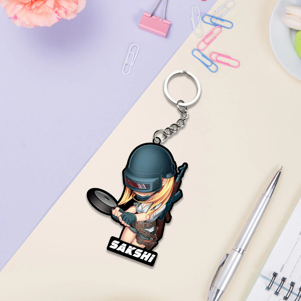 Pubg Keychain With Name: Pubg Keyrings - Image 10