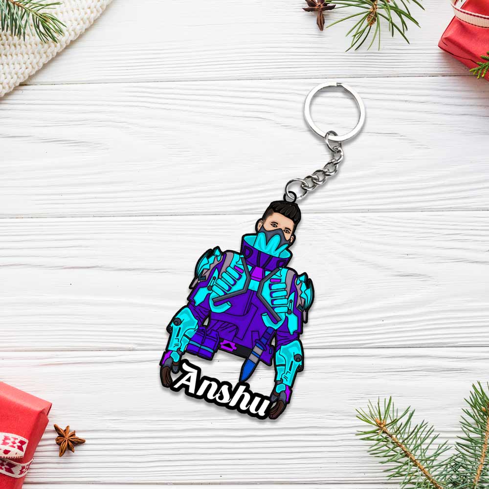 Pubg Keychain With Name: Pubg Keyrings - Image 2