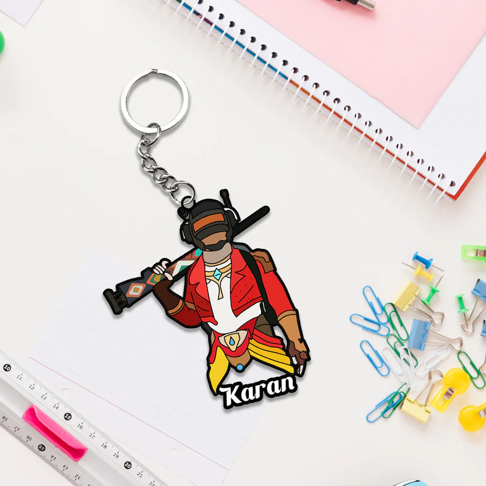 Pubg Keychain With Name: Pubg Keyrings - Image 3