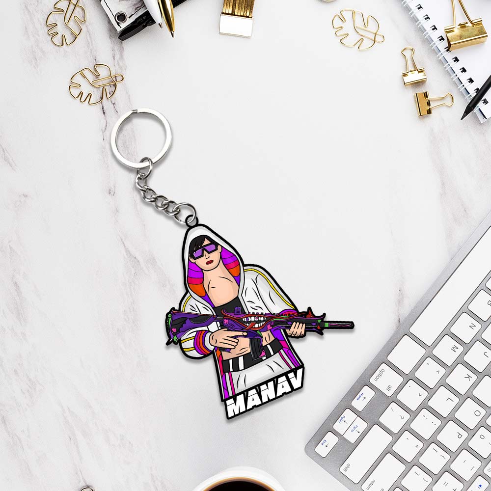 Pubg Keychain With Name: Pubg Keyrings - Image 7