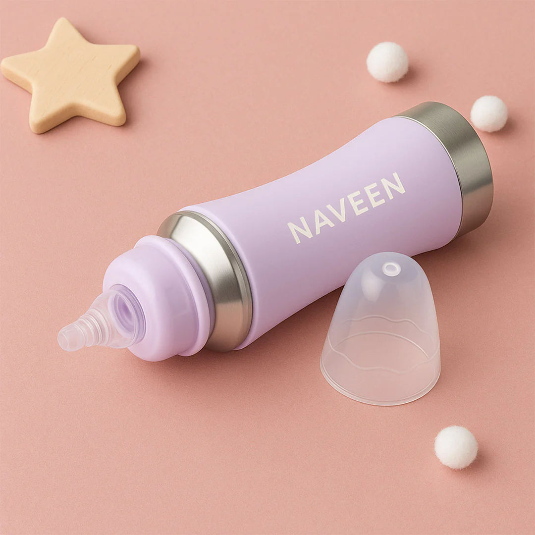 Purple Personalized Baby Bottle – Custom Name - Image 3