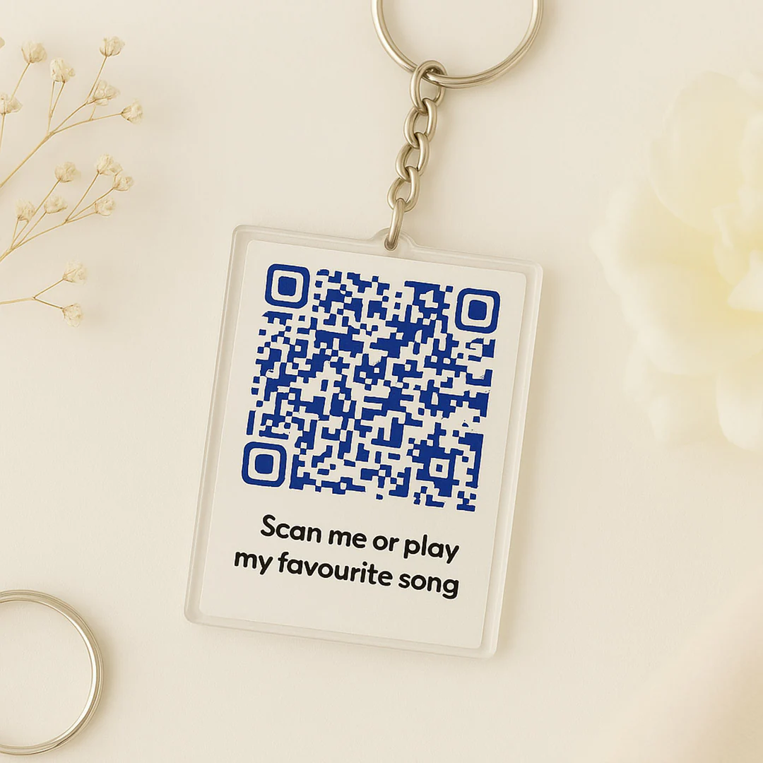QR Code Spotify Love Keychain - Image 3