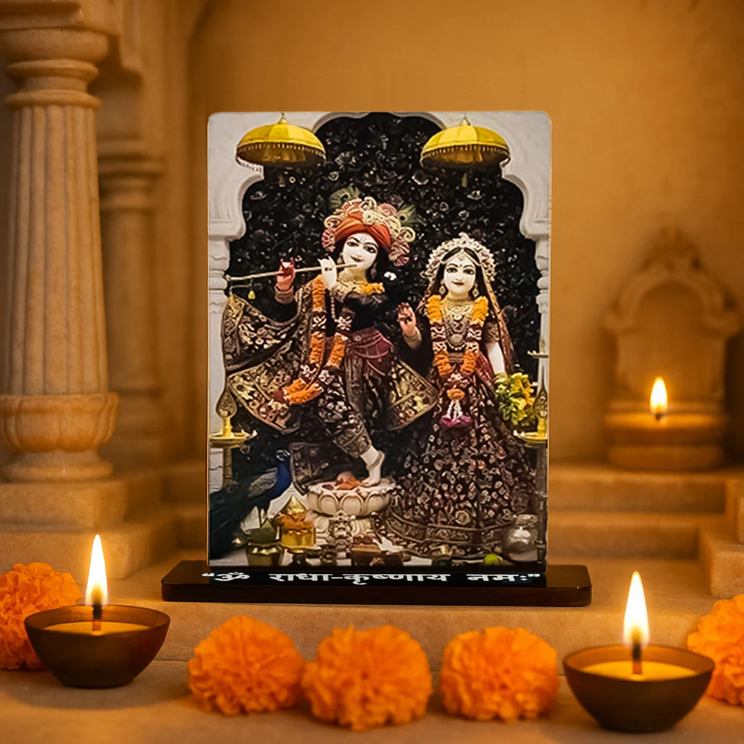 Radha Krishna Acrylic Car Dashboard- 2.5×3.5" - Image 6
