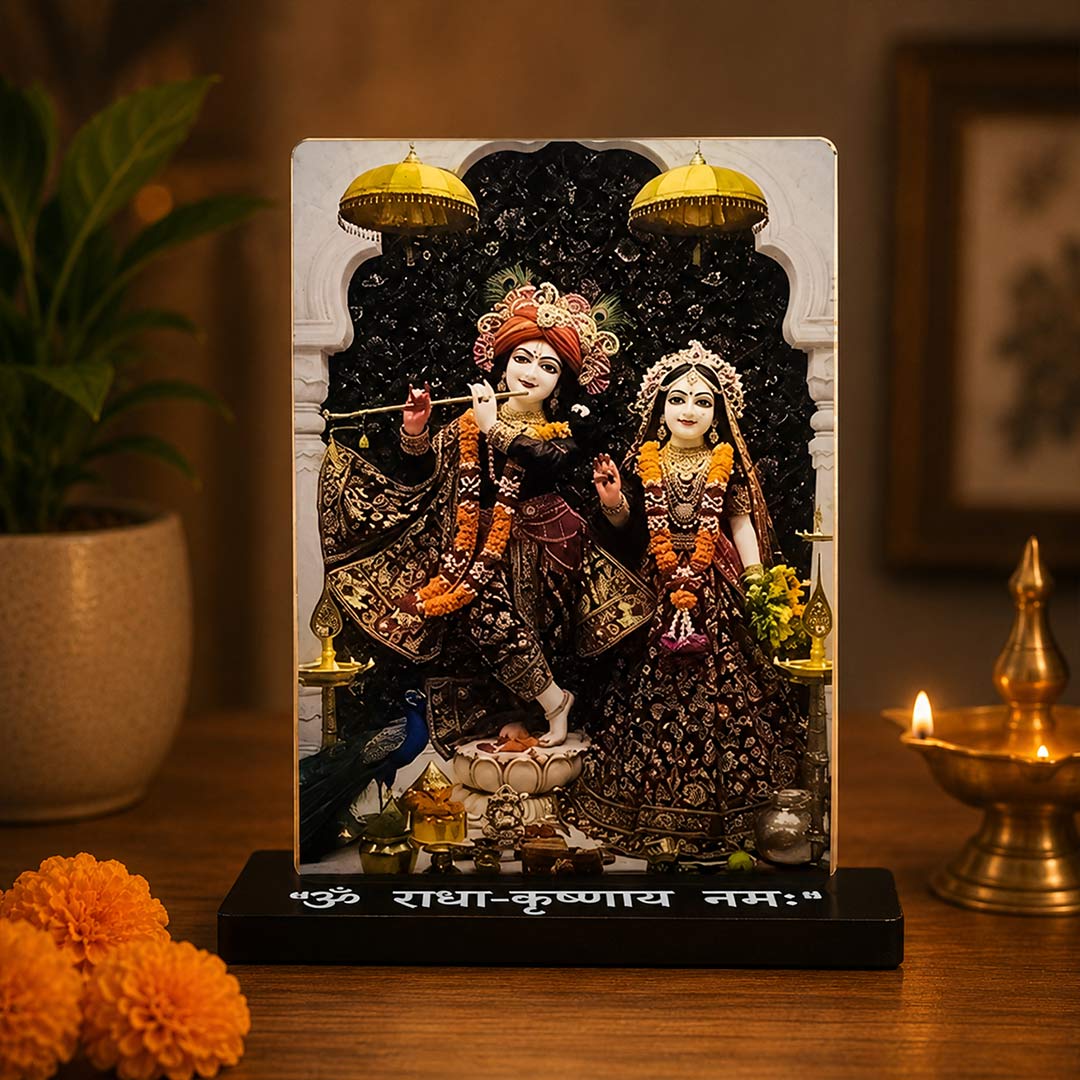 Radha Krishna Acrylic Car Dashboard- 2.5×3.5" - Image 7