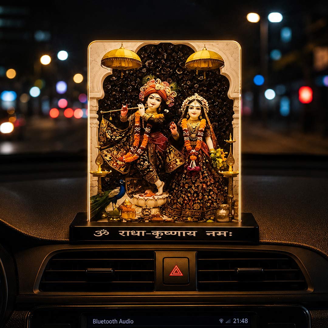 Radha Krishna Acrylic Car Dashboard- 2.5×3.5" - Image 8
