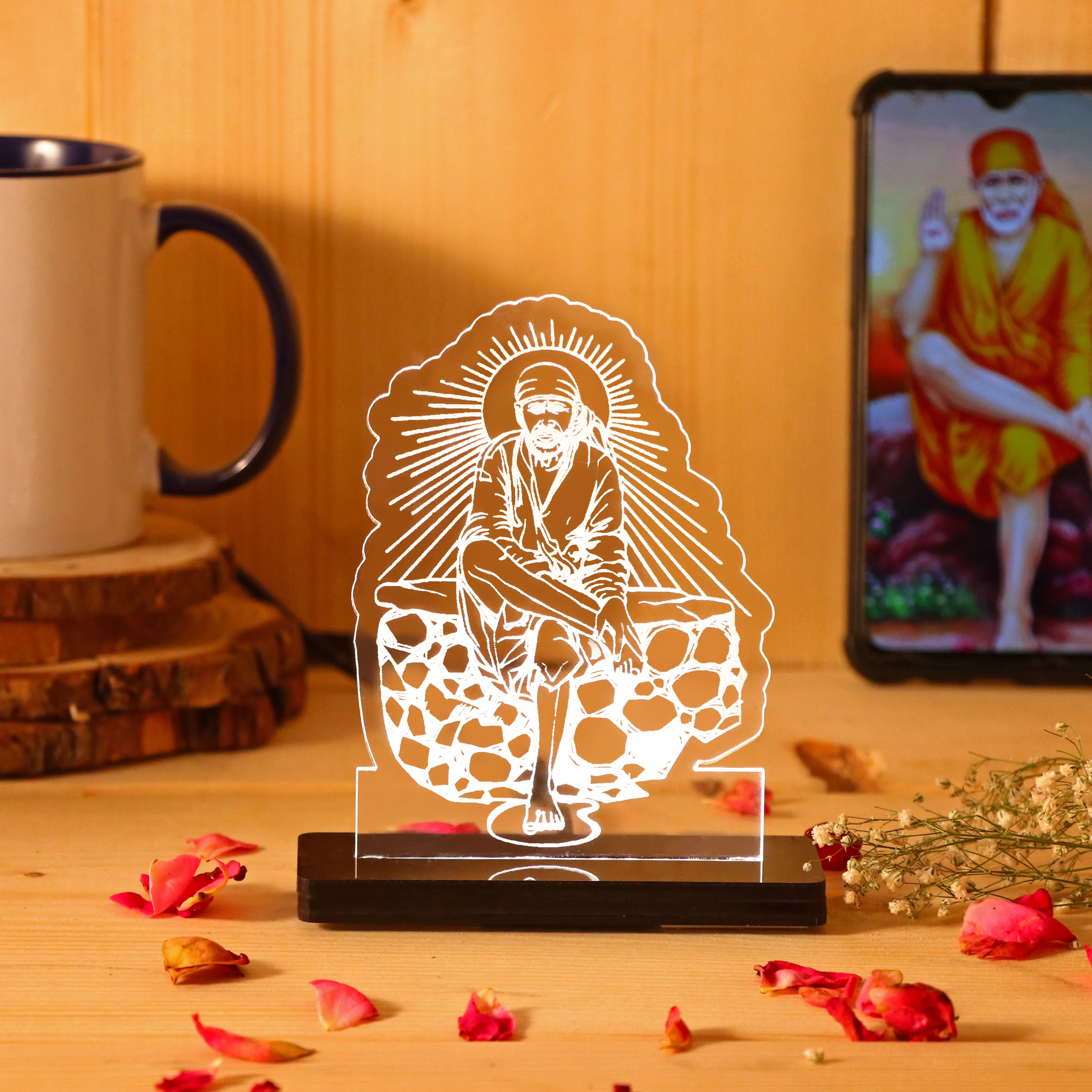 Sai Baba Car Dashboard Lamp - Image 7