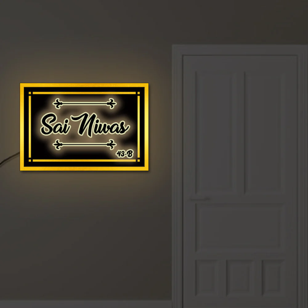 Sai LED Name Plates For Home - Image 2