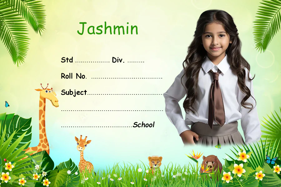School Dress Name Slip | 12x18" Sheet with 36 Labels