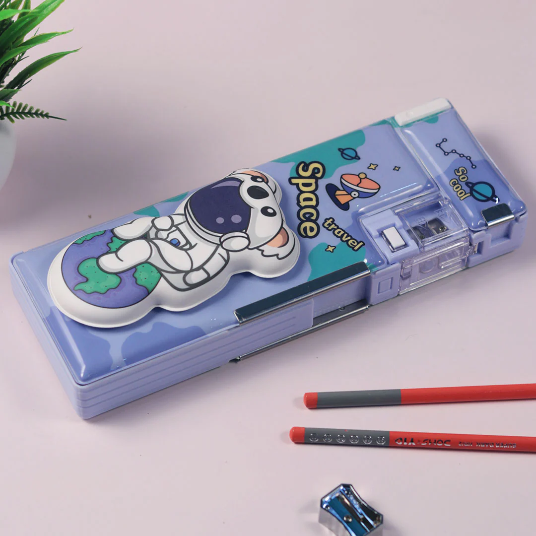 School Items for Kids -Customized Cartoon Printed Geometry Box - Image 19