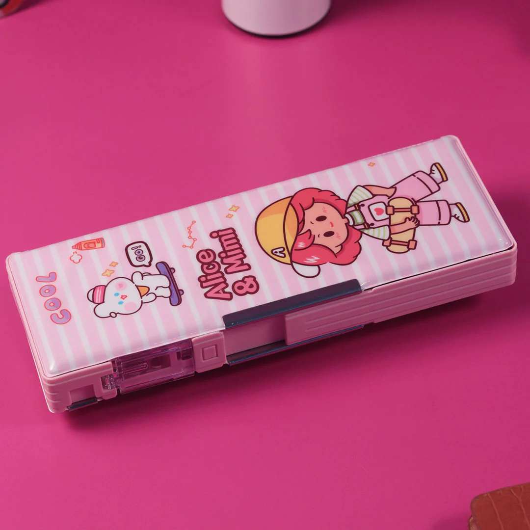 School Items for Kids -Customized Cartoon Printed Geometry Box - Image 21